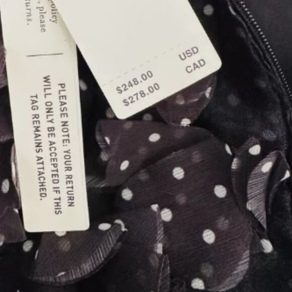 Brand New By Anthropologie 3D Floral Polka Dot Mini Dress - Picture 9 of 13